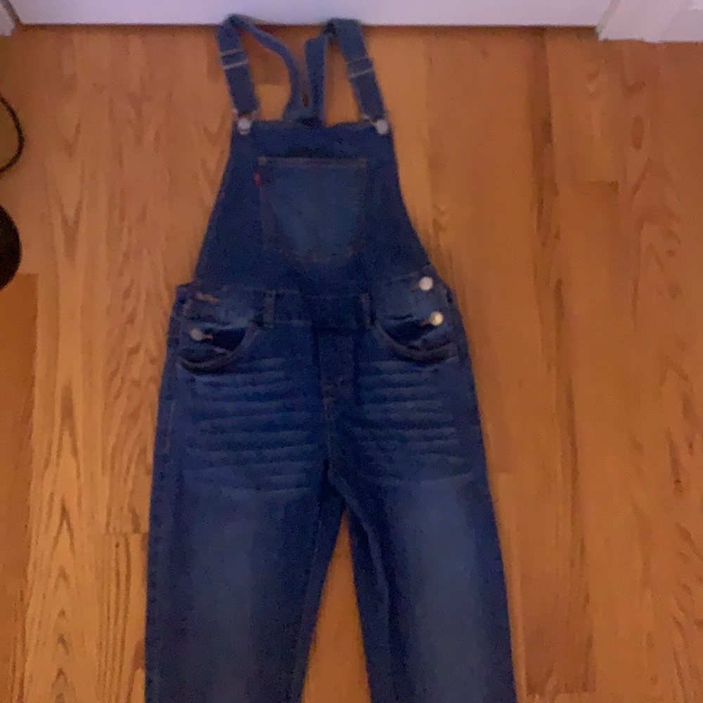 Levi’s Girl's stretch denim overalls
